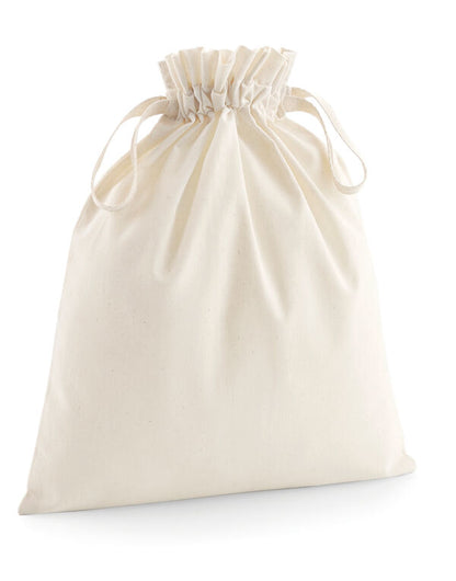 Westford Mill Soft Cotton Drawcord Bag